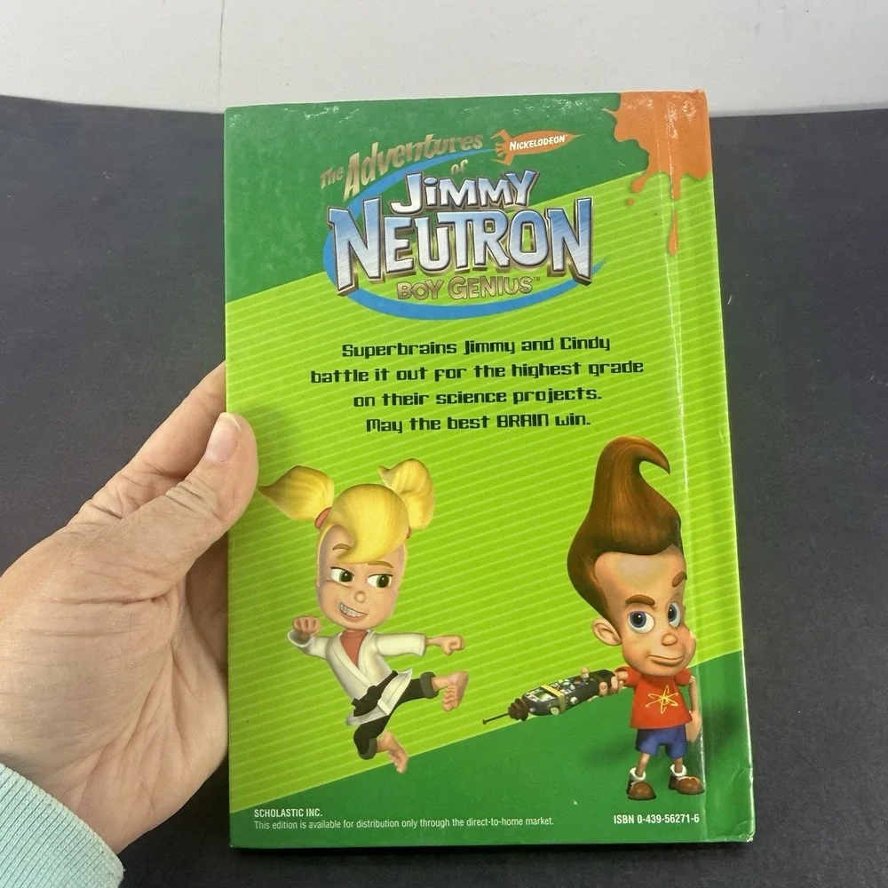 Nick Zone The Science Project Scholastic Hardback Book Jimmy Neutron 2003